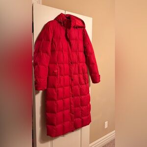 Red Land’s End Heavy Puffer Coat (Tall)